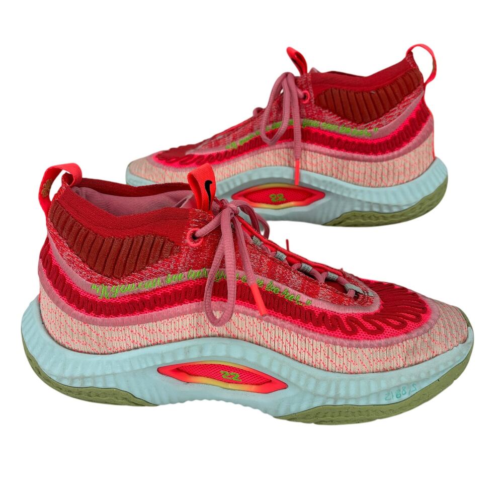 Nike x A'ja Wilson Cosmic‎ Unity 3 Basketball Sneakers Size 9 Hot Punch Athletic